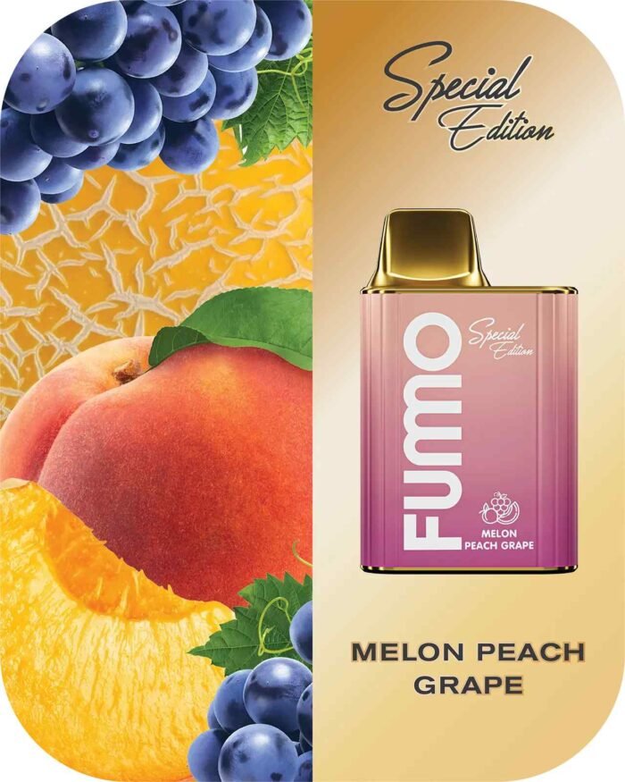 FUMMO King 6000 Puffs 2% Nicotine Rechargeable Disposable Vape in Dubai - Melon Peach