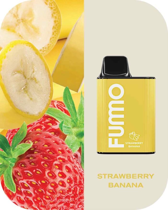 FUMMO King 6000 Puffs 2% Nicotine Rechargeable Disposable Vape in Dubai - Strawberry Banana