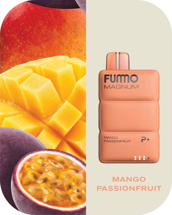 FUMMO Magnum 8000 Puffs 2% Nicotine Disposable Vape in Dubai - Mango Passionfruit