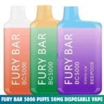 Fury Bar 5000 Puffs 50MG Nicotine Disposable Vape in Dubai