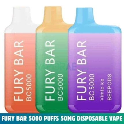 Fury Bar 5000 Puffs 50MG Nicotine Disposable Vape in Dubai