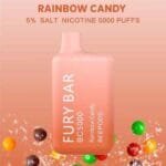 Fury Bar 5000 Puffs 50MG Nicotine Disposable Vape in Dubai- Raninbow Candy