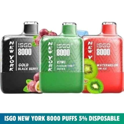 ISGO New York 8000 Puffs 5% Disposable Vape In Dubai