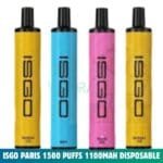 ISGO Paris 1500 Puffs 50mg 1100mAh Disposable Vape In Dubai