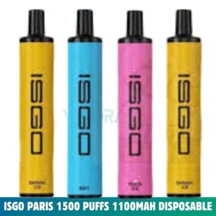 ISGO Paris 1500 Puffs 50mg 1100mAh Disposable Vape In Dubai