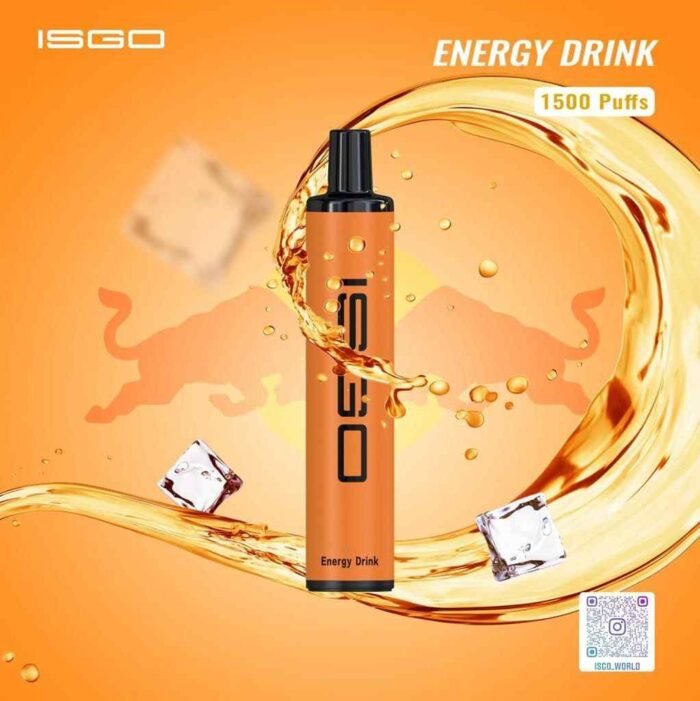 ISGO Paris 1500 Puffs 50mg 1100mAh Disposable Vape In Dubai - Energy Drink