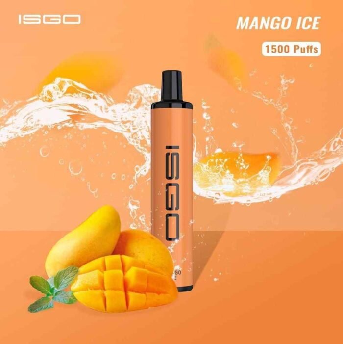 ISGO Paris 1500 Puffs 50mg 1100mAh Disposable Vape In Dubai - Mango Ice