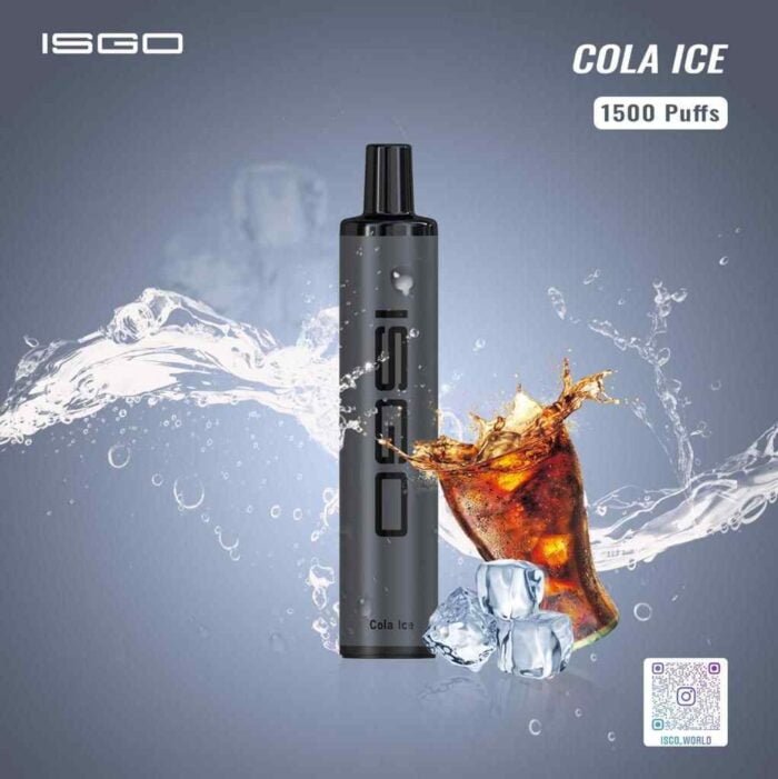 ISGO Paris 1500 Puffs 50mg 1100mAh Disposable Vape In Dubai - cola Ice