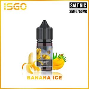 ISGO Saltnic 30ML 25MG 50MG E-liquid in Dubai - Banana Ice