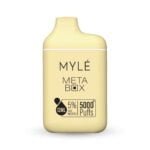 MYLE Meta Box 5000 Puffs 2% & 5% Nicotine Disposable Vape Price in Dubai - French Vanilla