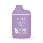 MYLE Meta Box 5000 Puffs 2% & 5% Nicotine Disposable Vape Price in Dubai - Grape Mint