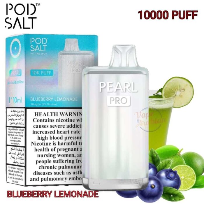 PODSALT PEARL PRO 10000 Puffs Price in Dubai BLUEBERRY LEMONADE