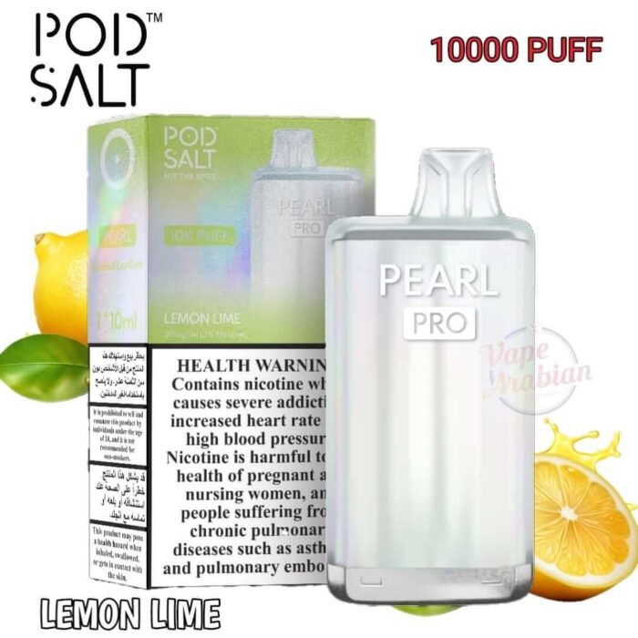 PODSALT PEARL PRO 10000 Puffs Price in Dubai LEMON LIME