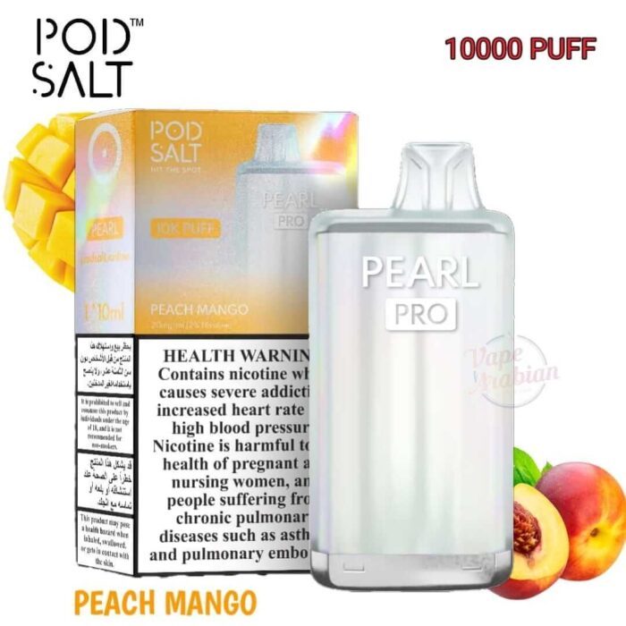 PODSALT PEARL PRO 10000 Puffs Price in Dubai PEACH MANGO
