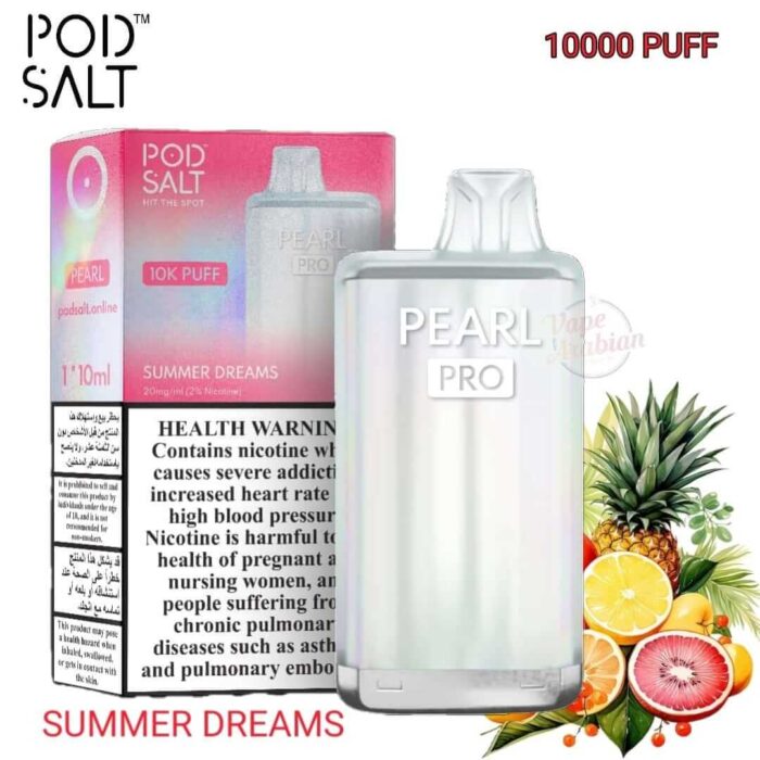 PODSALT PEARL PRO 10000 Puffs Price in Dubai SUMMER DREAMS