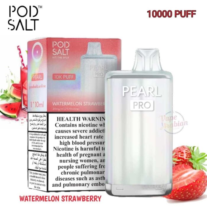 PODSALT PEARL PRO 10000 Puffs Price in Dubai WATERMELON STRAWBERRY