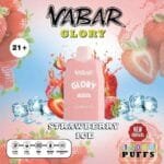 VABAR Glory 7000 Puffs 2% & 5% Nicotine Disposable Vape in Dubai - Strawberry Ice