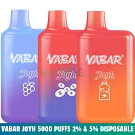 VABAR Joyh 5000 Puffs 2% & 5% Disposable Rechargeable Vape in Dubai