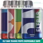 ELF BAR TE6000 AND US VERSION 6000 Puffs 5% Nicotine Disposable Vape in Dubai