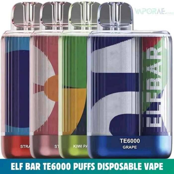 ELF BAR TE6000 AND US VERSION 6000 Puffs 5% Nicotine Disposable Vape in Dubai