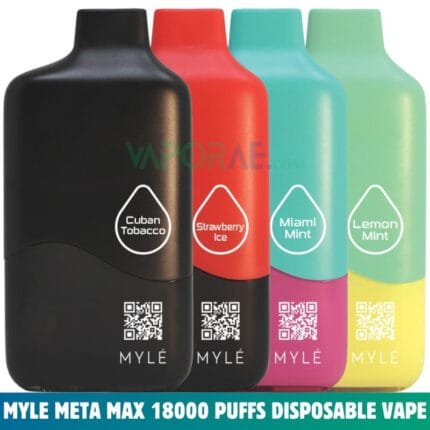 MYLE META MAX 18000 Puffs Disposable Vape Price in Dubai