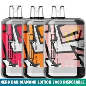 Nerd Bar Diamond Edition 7000 Puffs 20mg nicotine Rechargeable Disposable Vape in Dubai