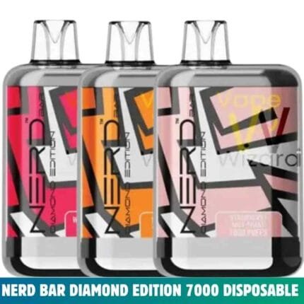 Nerd Bar Diamond Edition 7000 Puffs 20mg nicotine Rechargeable Disposable Vape in Dubai