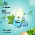 Tugboat Box 6000 Puffs 2% & 5% Disposable Rechargeable vape in Dubai - COOL MINT