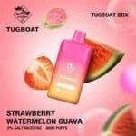 Tugboat Box 6000 Puffs 2% & 5% Disposable Rechargeable vape in Dubai - STRAWBERRY WATERMELON GUAVA