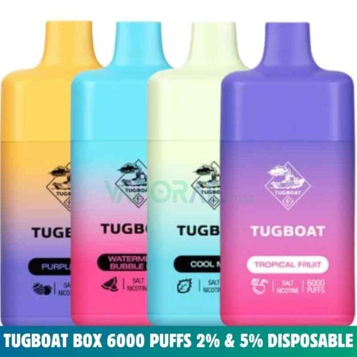 Tugboat Box 6000 Puffs 2 Disposable Rechargeable vape in Dubai