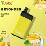 YUOTO Beyonder 7000 Puffs 50mg Disposable Rechargeable Vape in Dubai - BANANA ICE