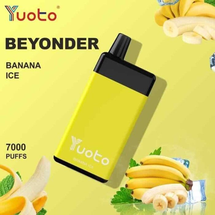 YUOTO Beyonder 7000 Puffs 50mg Disposable Rechargeable Vape in Dubai - BANANA ICE