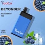 YUOTO Beyonder 7000 Puffs 50mg Disposable Rechargeable Vape in Dubai - BLUEBERRY ICE