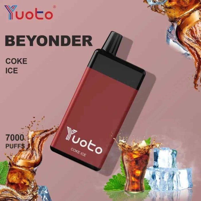 YUOTO Beyonder 7000 Puffs 50mg Disposable Rechargeable Vape in Dubai - COKE ICE