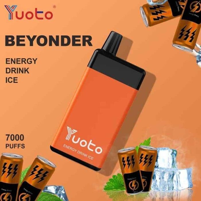 YUOTO Beyonder 7000 Puffs 50mg Disposable Rechargeable Vape in Dubai - ENERGY DRINK ICE