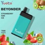 YUOTO Beyonder 7000 Puffs 50mg Disposable Rechargeable Vape in Dubai - STRAWBERRY KIWI ICE