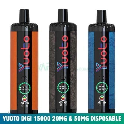 YUOTO Digi 15000 Puffs 20MG & 50MG Disposable Rechargeable Vape in Dubai