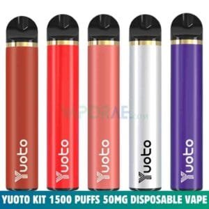 YUOTO Kit 900mAh 1500 Puffs 50mg Disposable Vape in Dubai