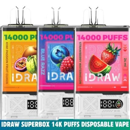 IDRAW SUPERBOX 14000 Puffs 20MG Nicotine Disposable Vape In Dubai