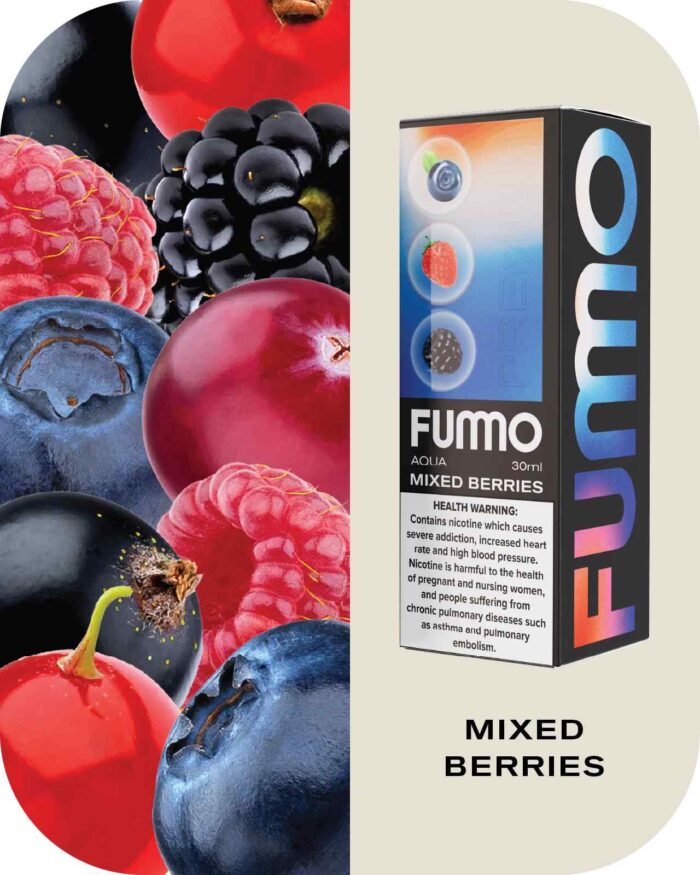 FUMMO Aqua Saltnics 20MG Price in Dubai Mixed Berries