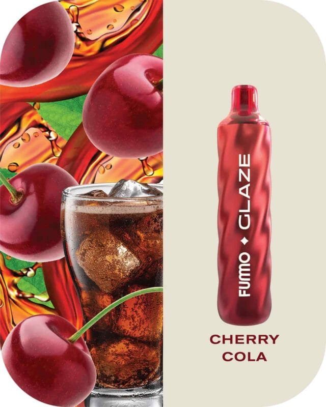 FUMMO Glaze 4500 Puffs 20MG Disposable Vape Price in Dubai Cherry Cola