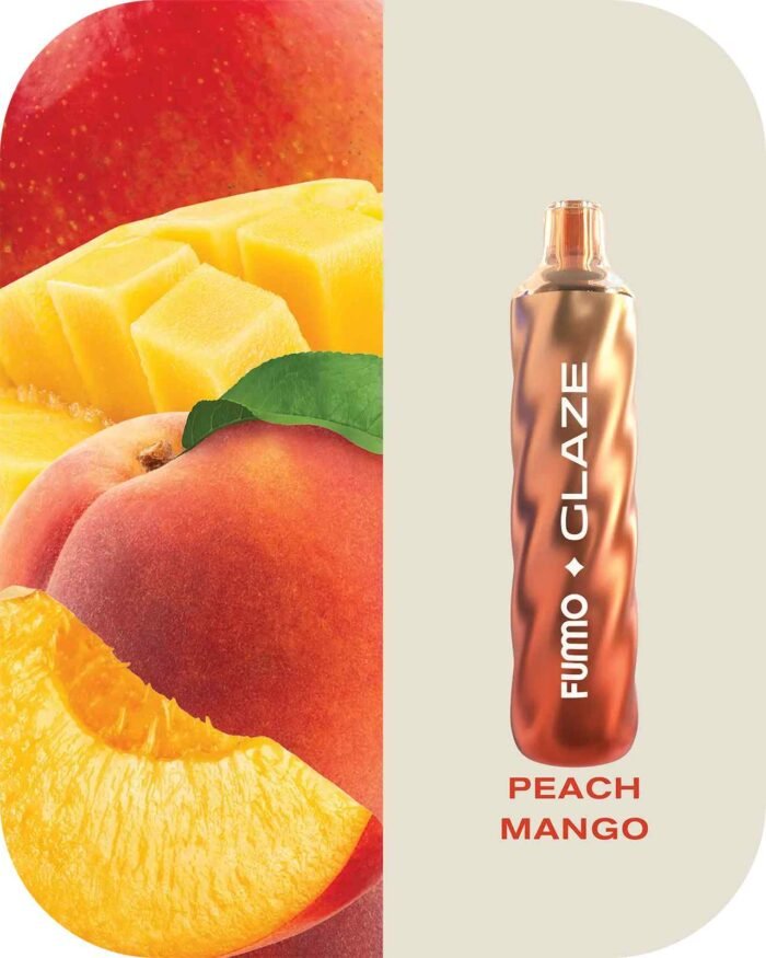 FUMMO Glaze 4500 Puffs 20MG Disposable Vape Price in Dubai Peach Mango