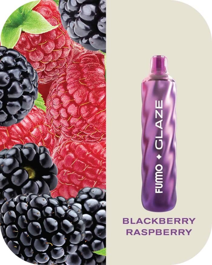 FUMMO Glaze 4500 Puffs 20MG Disposable Vape Price in Dubai Blackberry Raspberry