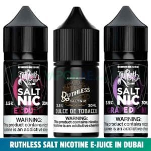 RUTHLESS Salt Nicotine E-juice In Dubai