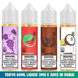 Tokyo 60ml Liquid 3mg E Juice in Dubai