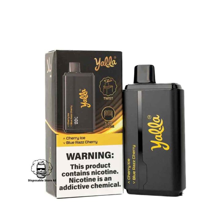 YALLA 24000 PUFFS PRICE IN DUBAI CHERRY ICE - BLUE RAZZ CHERRY