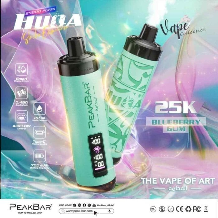 PEAKBAR HUQA 25000 Puffs DTL 5MG Disposable Vape