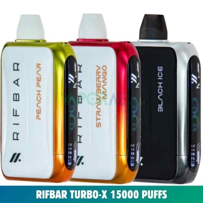 Best RIFBAR Turbo-X 25000 Puffs 50mg Disposable Vape