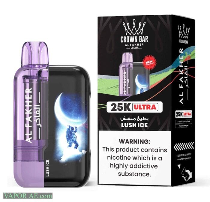 Al Fakher Ultra 25000 Puffs 50MG Disposable Vape Price in Duabi Lush Ice