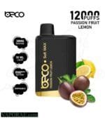 BECO Soft Max 12000 Puffs 20MG Disposable Vape Price in Dubai Passion Fruit Lemon